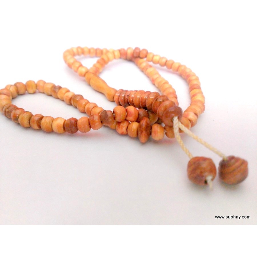 Injeer Wood Handcrafted / Polished 100 Beads Tasbih / Zikr Tasbih TS-06